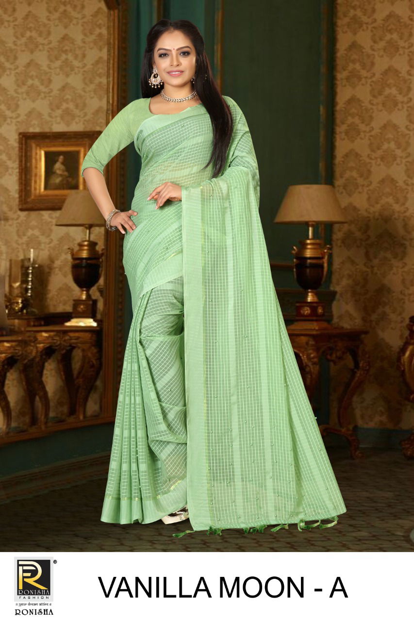 Ronisha Vanilla Moon New Exclusive Wear Georgette Latest Saree Collection